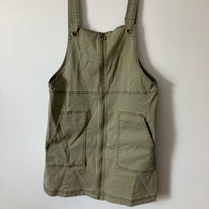 Army Green Overall Skirt